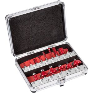 Kreator 8 mm Router Set - 15 Stuks Staal Accessoires Kreator 8 mm Router Set - 15 Stuks Staal Accessoires