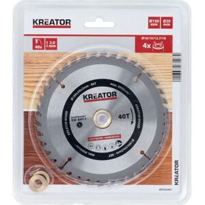 Kreator 150mm Pyörösahatäntä - 40 Hammasta Puuhun Kreator 150mm Pyörösahatäntä - 40 Hammasta Puuhun