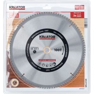Disco de sierra circular Kreator KRT020431 - 305mm, 100 dientes, madera Disco de sierra circular Kreator KRT020431 - 305mm, 100 dientes, madera
