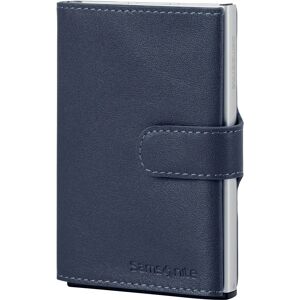 Samsonite Alu Fit credit card case - RFID leather - 6.5cm - blue Samsonite Alu Fit credit card case - RFID leather - 6.5cm - blue