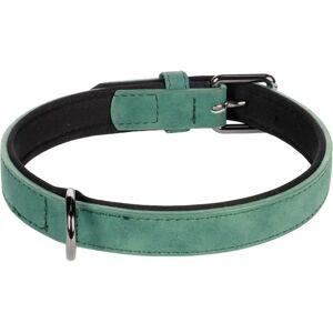 Flamingo Green Dog Collar - Adjustable Size - Durable Faux Leather Flamingo Green Dog Collar - Adjustable Size - Durable Faux Leather