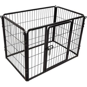 Flamingo Dog Kennel - Steel, Black, 93x59x64 cm Flamingo Dog Kennel - Steel, Black, 93x59x64 cm