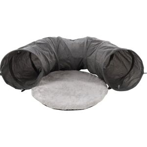 Túnel para gatos Flamingo Gotar con cojín y pelota Túnel para gatos Flamingo Gotar con cojín y pelota