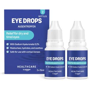 Amazon Lágrimas para los ojos - Ácido Hialurónico de Sodio 0,2% - 15 ml - Paquete de 2 Amazon Lágrimas para los ojos - Ácido Hialurónico de Sodio 0,2% - 15 ml - Paquete de 2
