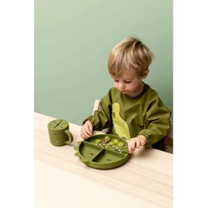 Trixie Baby Waterproof Mr Dino Sleeved Bib - Baby Bib Trixie Baby Waterproof Mr Dino Sleeved Bib - Baby Bib