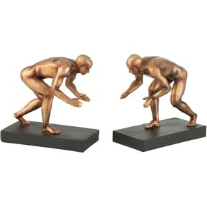 J-Line Supports à livres en bronze - Lot de 2 - Organisation élégante - Publicité J-Line Supports à livres en bronze - Lot de 2 - Organisation élégante - Publicité