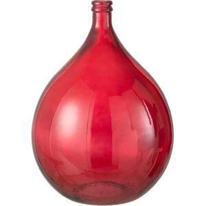 J-Line Vaas Glas Rood Large - Vase - Publicité J-Line Vaas Glas Rood Large - Vase - Publicité