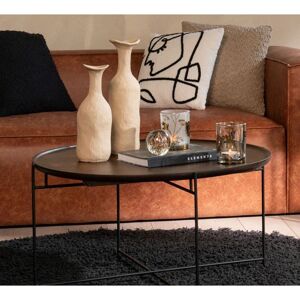 Table Basse Ronde en Manguier - J-Line - Publicité Table Basse Ronde en Manguier - J-Line - Publicité