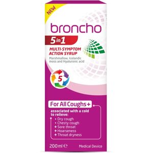 Bronchostop Broncho 5 in 1 Multi-Symptom Action Syrup - 200ml Bronchostop Broncho 5 in 1 Multi-Symptom Action Syrup - 200ml
