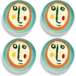 Ottolenghi Modell Feast Face 2 Fargesett med 4 Tallerkener Ottolenghi Modell Feast Face 2 Fargesett med 4 Tallerkener