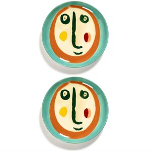 Serax Ottolenghi Feast kolleksjon Face Steinware frokostplate, 2 stk, 20cm Serax Ottolenghi Feast kolleksjon Face Steinware frokostplate, 2 stk, 20cm
