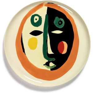 Serax Ottolenghi Feast Kolleksjon Face Steinserviørplate - 35cm Flerfarget Serax Ottolenghi Feast Kolleksjon Face Steinserviørplate - 35cm Flerfarget