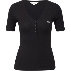 Lee Schwarzes V-Ausschnitt T-Shirt XS - T-Shirt Lee Schwarzes V-Ausschnitt T-Shirt XS - T-Shirt