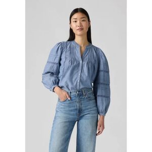 Levi's Modèle 001HN-0002 Chemisier Mandy Bleu Manches Longues - Publicité Levi's Modèle 001HN-0002 Chemisier Mandy Bleu Manches Longues - Publicité