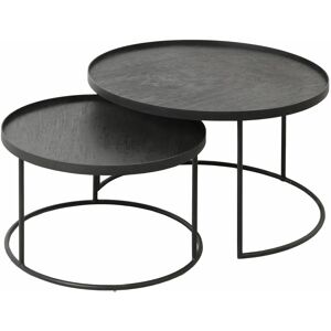 Ethnicraft - Tavoli rotondi personalizzabili - Nero - Designer Dawn Sweitzer Ethnicraft - Tavoli rotondi personalizzabili - Nero - Designer Dawn Sweitzer