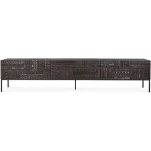 Ethnicraft - Tabwa - Teak - Svart - TV-skap Ethnicraft - Tabwa - Teak - Svart - TV-skap