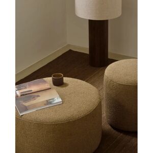 Pouf Ethnicraft Giallo - Tessuto Italiano - 60 cm - Designer Jacques Deneef Pouf Ethnicraft Giallo - Tessuto Italiano - 60 cm - Designer Jacques Deneef
