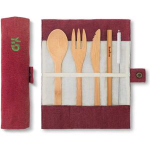 Bambaw Bamboo Cutlery Set - 4 Colors Berry Bambaw Bamboo Cutlery Set - 4 Colors Berry