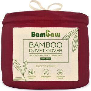 Funda nórdica de bambú 200x200 burdeos - Funda nórdica Funda nórdica de bambú 200x200 burdeos - Funda nórdica