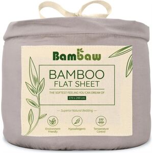 Sábana bambú 270x290 gris - Ropa de cama Sábana bambú 270x290 gris - Ropa de cama