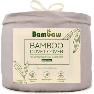 Funda nórdica de bambú 155x220 gris - Funda Funda nórdica de bambú 155x220 gris - Funda