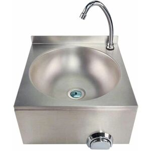Bc-elec ASS02 Lavabo mural en inox - Commande fémorale - Publicité Bc-elec ASS02 Lavabo mural en inox - Commande fémorale - Publicité