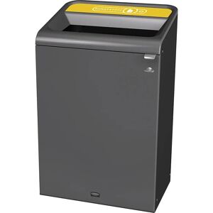 Rubbermaid Configure Abfalleimer - 57L Edelstahl & Gelb Rubbermaid Configure Abfalleimer - 57L Edelstahl & Gelb
