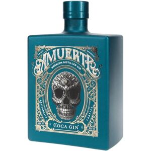 Gin Amuerte Coca Leaf - Édition Verte - 43% Vol. 0,7L - Publicité Gin Amuerte Coca Leaf - Édition Verte - 43% Vol. 0,7L - Publicité