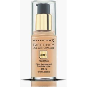 Max Factor Facefinity 3-i-1 Foundation - Crystal Beige - Hele Dagen Flawless Finish Max Factor Facefinity 3-i-1 Foundation - Crystal Beige - Hele Dagen Flawless Finish