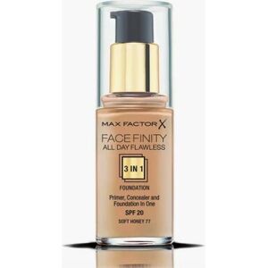 Max Factor Facefinity Soft Honey Foundation - All Day Flawless 3-in-1 Max Factor Facefinity Soft Honey Foundation - All Day Flawless 3-in-1