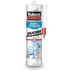 Joint en Silicone Étanche Rubson - 280ml Blanc Salle de Bain Cuisine - Publicité Joint en Silicone Étanche Rubson - 280ml Blanc Salle de Bain Cuisine - Publicité
