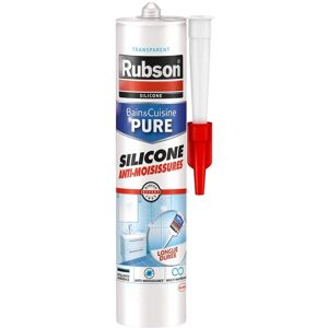 Mastic Silicone Rubson - Transparent 280ml pour Salle de Bain & Cuisine - Publicité Mastic Silicone Rubson - Transparent 280ml pour Salle de Bain & Cuisine - Publicité