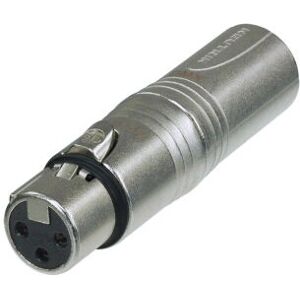 Neutrik NA3F5M XLR-könsvändare - XLR (5-pol) till XLR (3-pol) - Grå Neutrik NA3F5M XLR-könsvändare - XLR (5-pol) till XLR (3-pol) - Grå