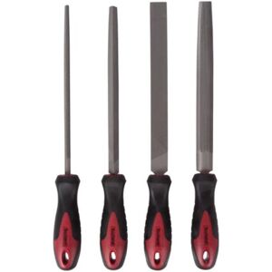 Set di lime per acciaio Toolland - 4 pezzi, 20cm Set di lime per acciaio Toolland - 4 pezzi, 20cm
