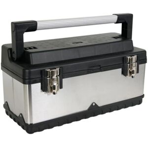 Caja de herramientas Velleman - Acero inoxidable - 505 x 235 x 225 mm - 26.7 l Caja de herramientas Velleman - Acero inoxidable - 505 x 235 x 225 mm - 26.7 l