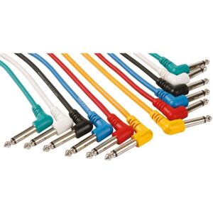 HQ Power HQ-Power Cavo Patch - 6 Colori, 2 x Connettore 6,35 mm Maschio, Mono, 1 m HQ Power HQ-Power Cavo Patch - 6 Colori, 2 x Connettore 6,35 mm Maschio, Mono, 1 m
