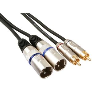 Cavo XLR-RCA HQ Power - 1m Nero - Cavo audio Cavo XLR-RCA HQ Power - 1m Nero - Cavo audio