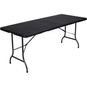 Perel Foldbart Bord - Sort - 180x75x74 cm - Foldbart Bord Perel Foldbart Bord - Sort - 180x75x74 cm - Foldbart Bord