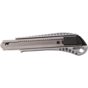 Couteau utilitaire Toolland MES8126-2 - Lame à déchirer, Noir et Gris - Publicité Couteau utilitaire Toolland MES8126-2 - Lame à déchirer, Noir et Gris - Publicité