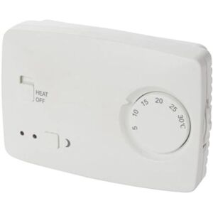 Thermostat d'ambiance blanc non programmable Perel - Thermostat Thermostat d'ambiance blanc non programmable Perel - Thermostat