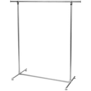 Perel Stojak na ubrania ze stali nierdzewnej - 125x50x130 cm - 75kg Perel Stojak na ubrania ze stali nierdzewnej - 125x50x130 cm - 75kg