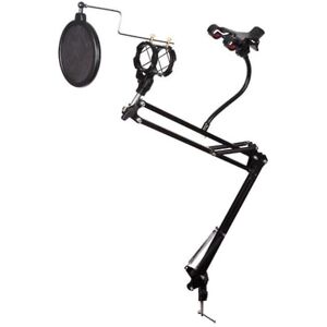 HQ Power Mikrofon-Ständer mit Handyhalter, Pop-Filter - Mikrofonständer HQ Power Mikrofon-Ständer mit Handyhalter, Pop-Filter - Mikrofonständer
