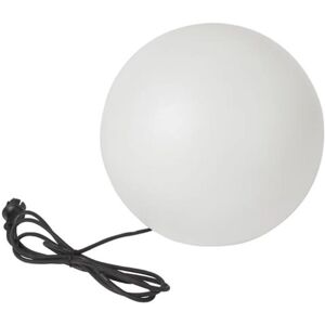 Perel Weiße Garten Lichtkugel - Gartenlampe mit Erdungsstift Perel Weiße Garten Lichtkugel - Gartenlampe mit Erdungsstift