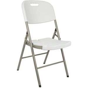 Perel Witte Opvouwbare Buitenstoel - Tuin- en buitenstoel Perel Witte Opvouwbare Buitenstoel - Tuin- en buitenstoel