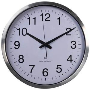 Reloj de Pared Moderno y Blanco de Perel - Reloj Controlado por Radio Reloj de Pared Moderno y Blanco de Perel - Reloj Controlado por Radio