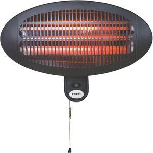 Perel 2000W Quartz Wandverwarming - Zwart Perel 2000W Quartz Wandverwarming - Zwart