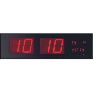 Relógio de Parede Digital 24 Horas Preto Perel - Relógio de Parede Relógio de Parede Digital 24 Horas Preto Perel - Relógio de Parede