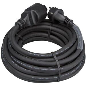 HQ Power 10m Rubber Verlängerungskabel E/F - Binnen/Buiten HQ Power 10m Rubber Verlängerungskabel E/F - Binnen/Buiten