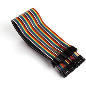 Cable de puente Whadda WPA415 - 40 pines, 30cm, hembra a hembra, multicolor Cable de puente Whadda WPA415 - 40 pines, 30cm, hembra a hembra, multicolor