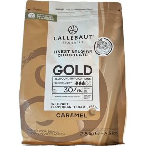 Callebaut Gold 30.4% Caramel Chocolate Callets - 2.5kg Callebaut Gold 30.4% Caramel Chocolate Callets - 2.5kg